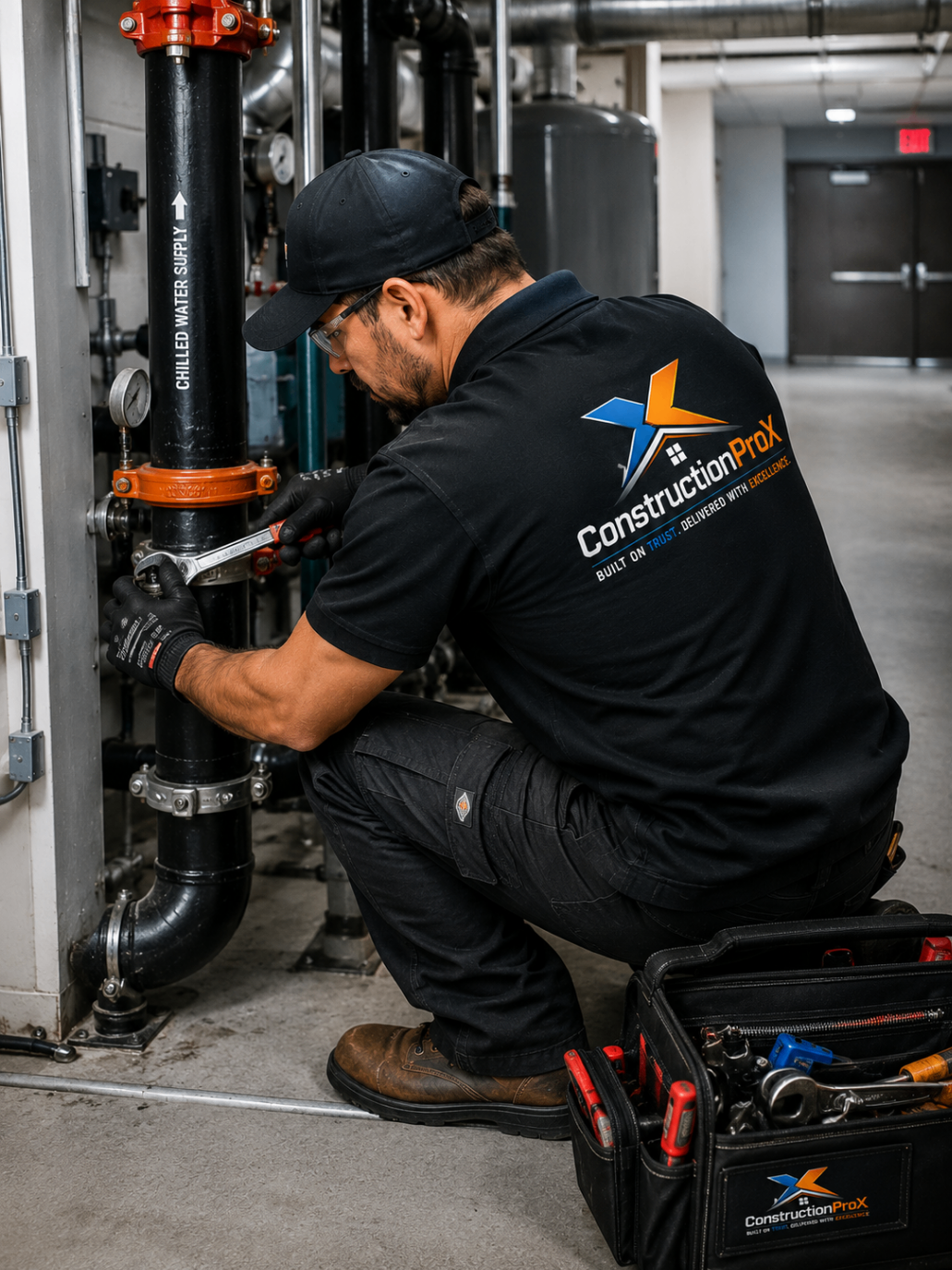 Mechanical Room Plumbing Repair